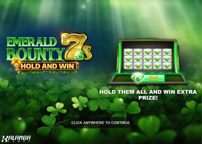  Emerald Bounty 7s Hold and Win Kalamba Games Slot Game released in March 2024 - Multiplier Reel