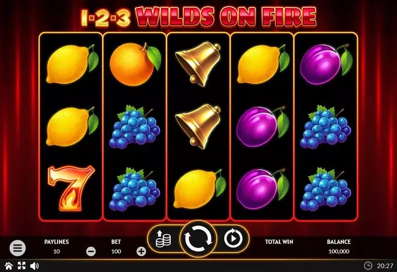 1-2-3 Wilds on Fire Apparat Gaming Slot Game released in March 2020 - Re-Spin
