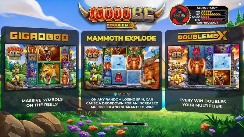 10 000 BC DOUBLE MAX 4ThePlayer Slot Game released in August 2023 - Doublemax