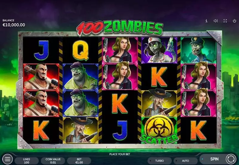 100 Zombies Endorphina Slot Game released in October 2020 - Free Spins