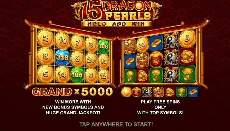 15 Dragon Pearls Booongo Slot Game released in August 2020 - Free Spins
