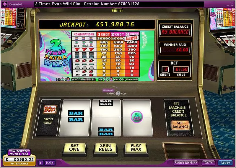 2 Times Extra Wild 888 Slot Game released in   - 