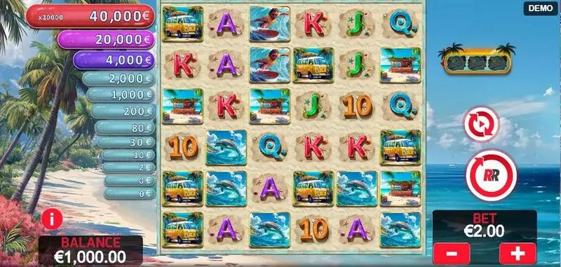 20 000 Waves Red Rake Gaming Slot Game released in September 2024 - Free Spins