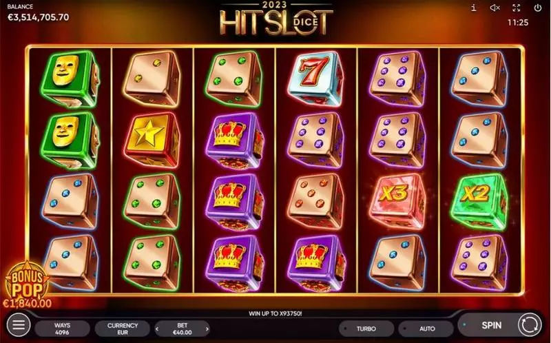 2023 Hit Slot Dice Endorphina Slot Game released in December 2023 - Free Spins