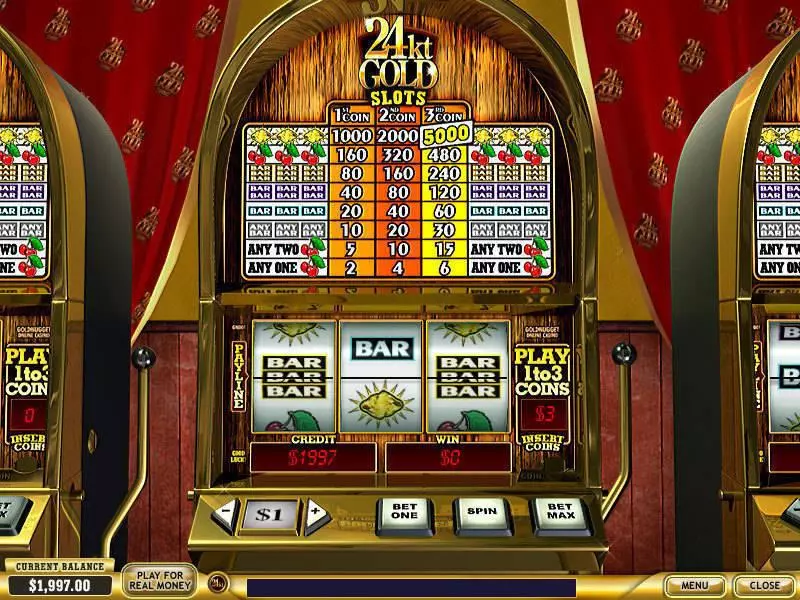 24kt Gold PlayTech Slot Game released in   - 