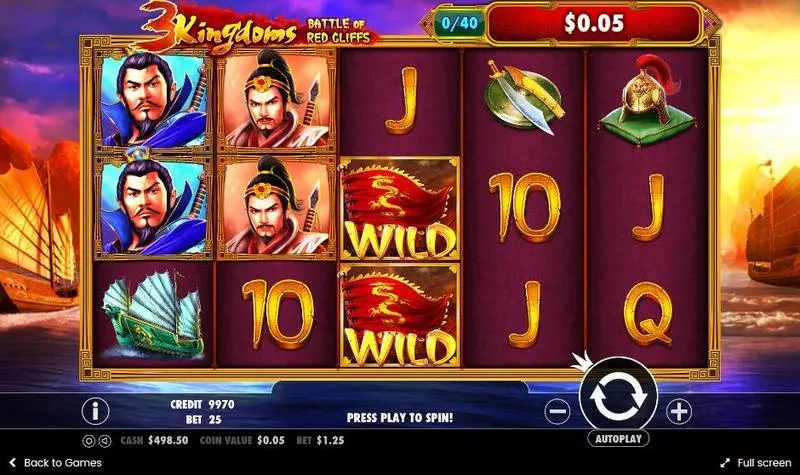 3 Kingdoms – Battle of Red Cliffs Pragmatic Play Slot Game released in May 2017 - Free Spins