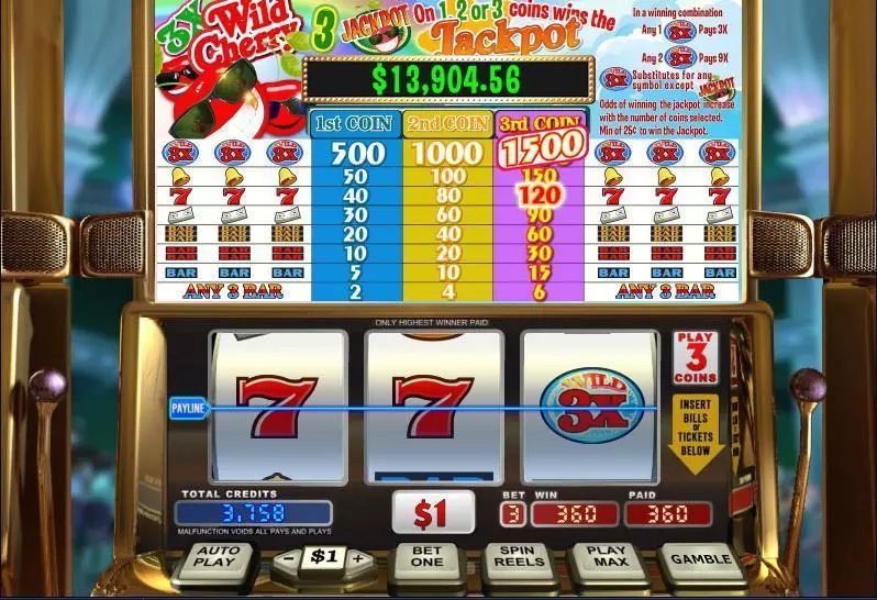 3X Wild Cherry WGS Technology Slot Game released in   - 