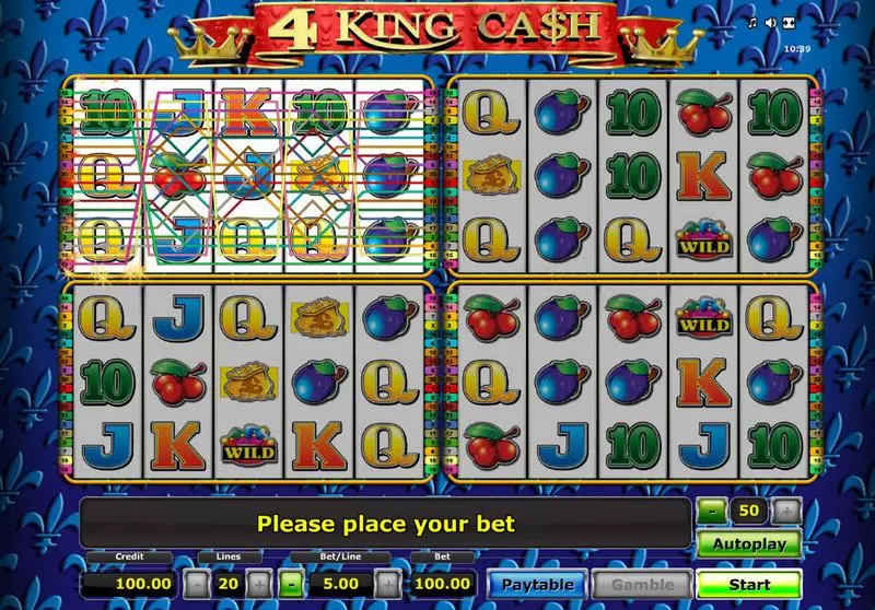 4 King Ca$h Novomatic Slot Game released in   - On Reel Game