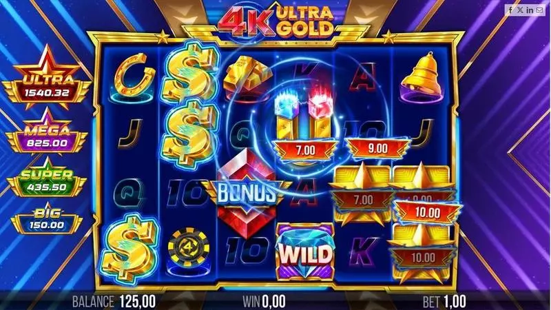 4K Ultra Gold 4ThePlayer Slot Game released in April 2024 - Free Spins