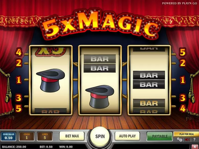 5x Magic Play'n GO Slot Game released in   - 