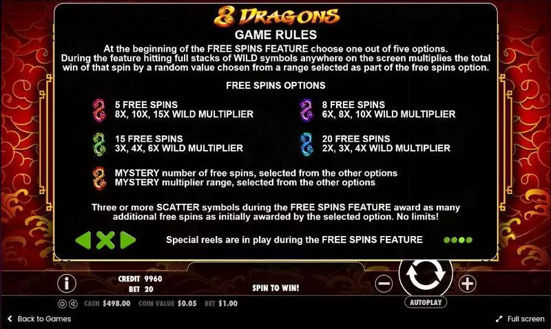 8 Dragons Pragmatic Play Slot Game released in May 2017 - Free Spins