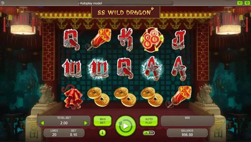 88 Wild Dragons Booongo Slot Game released in September 2017 - Free Spins