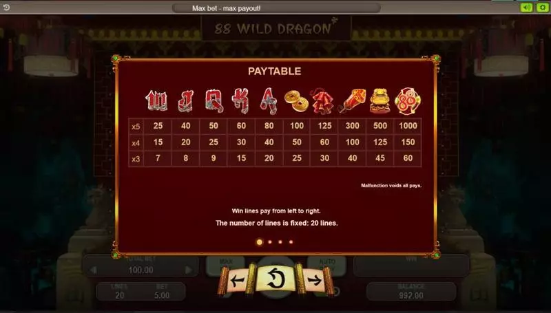 88 Wild Dragons Booongo Slot Game released in September 2017 - Free Spins