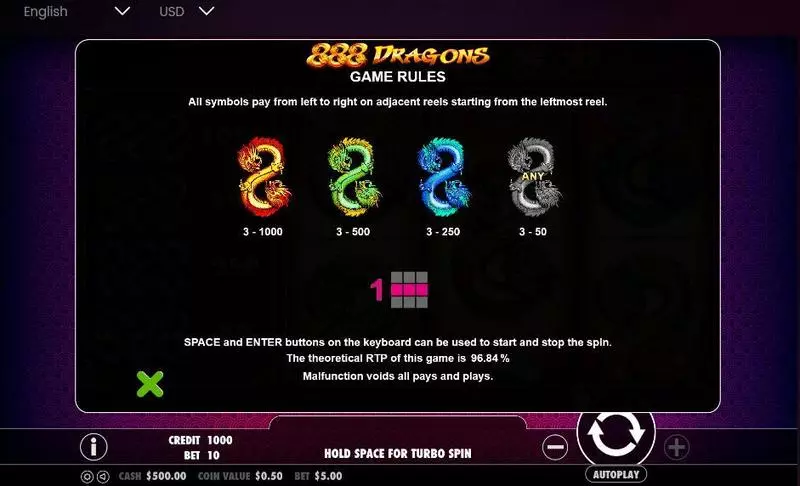 888 Dragons Pragmatic Play Slot Game released in June 2017 - 