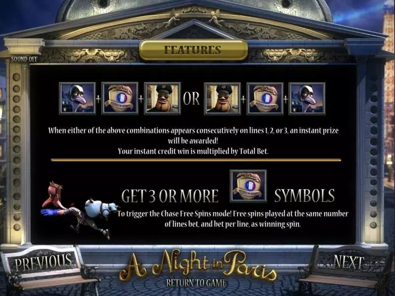 A night in Paris BetSoft Slot Game released in   - Second Screen Game