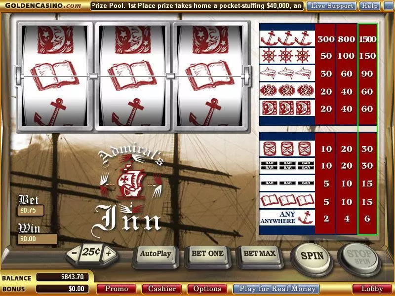Admiral's Inn WGS Technology Slot Game released in   - 