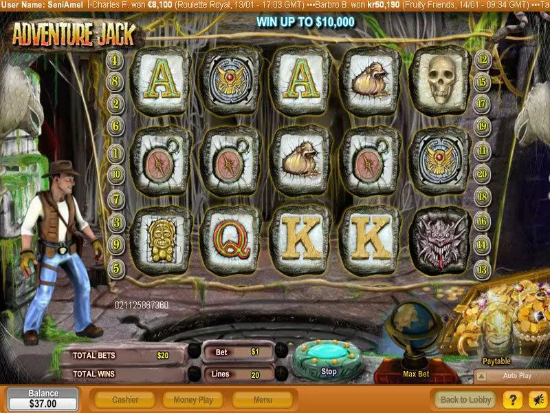 Adventure Jack NeoGames Slot Game released in   - Second Screen Game