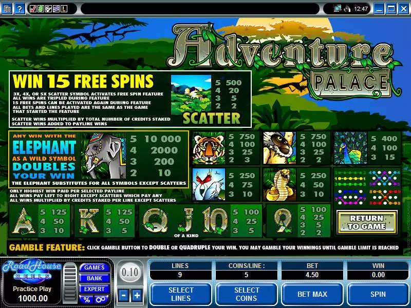 Adventure Palace Microgaming Slot Game released in   - Free Spins