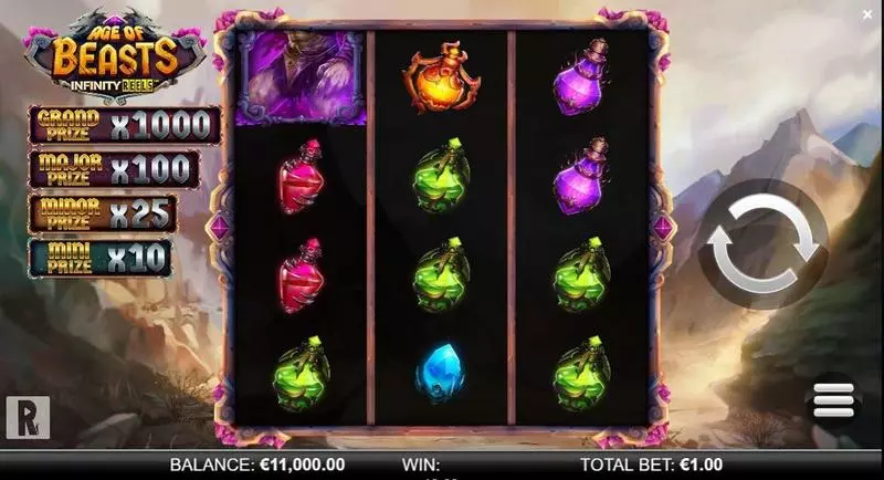Age of Beasts Infinity Reels ReelPlay Slot Game released in December 2021 - Free Spins