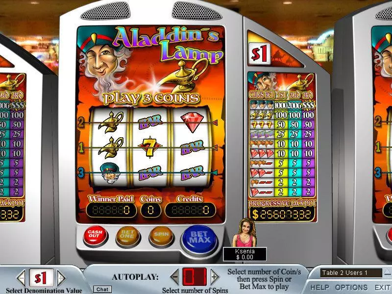 Aladdin's Lamp GTECH Slot Game released in   - 