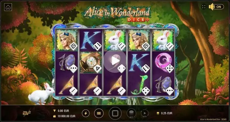 Alice in Wonderland Dice BF Games Slot Game released in April 2024 - Free Spins