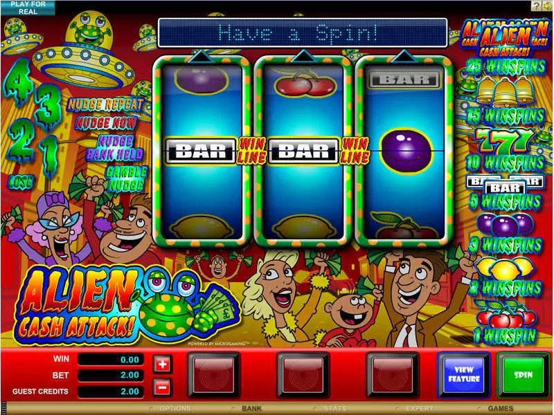 Alien Cash Attack Microgaming Slot Game released in   - 