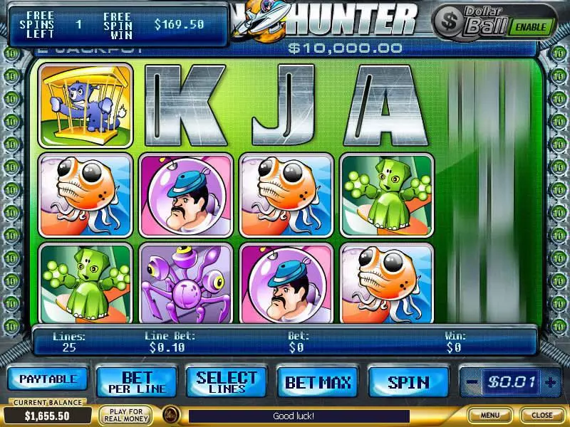 Alien Hunter PlayTech Slot Game released in   - Free Spins