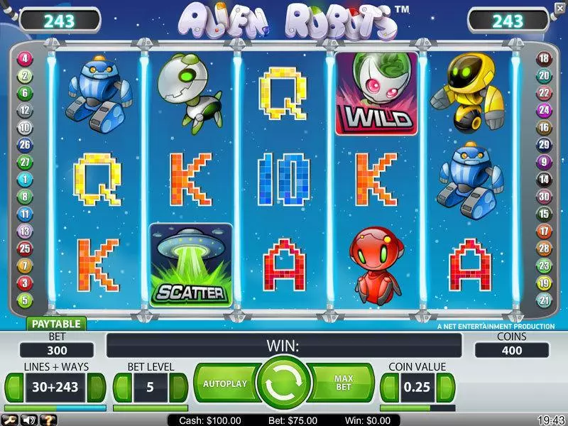 Alien Robots NetEnt Slot Game released in   - Free Spins