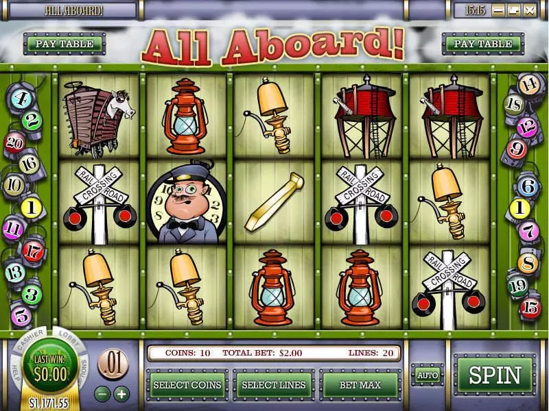 All Aboard Rival Slot Game released in July 2010 - Free Spins