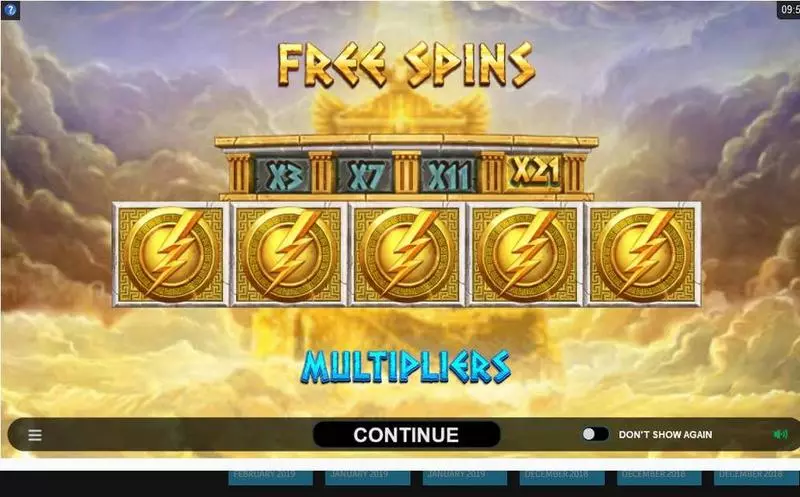 Ancient Fortunes: Zeus  Microgaming Slot Game released in April 2019 - Free Spins