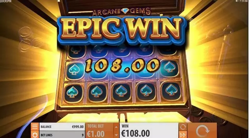 Arcane Gems Quickspin Slot Game released in May 2020 - Multipliers