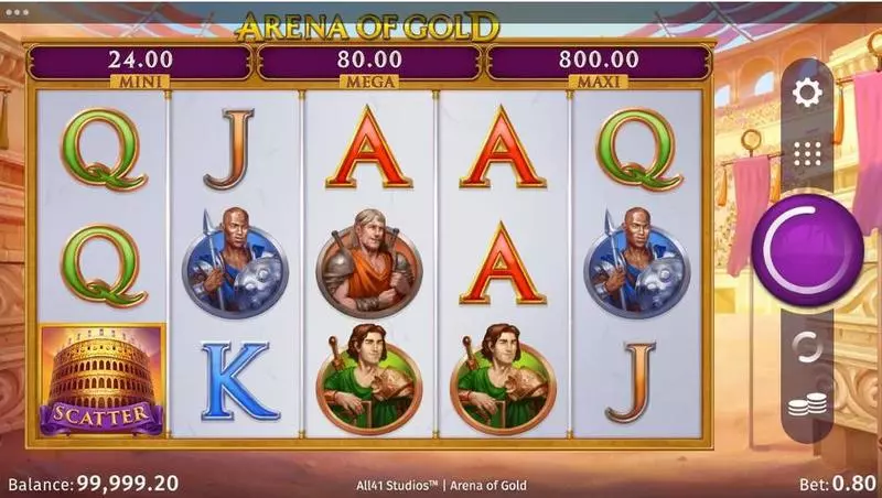 Arena of Gold Microgaming Slot Game released in April 2020 - Free Spins