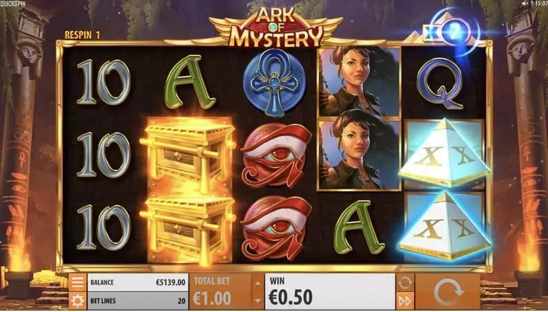 Ark of Mystery Quickspin Slot Game released in October 2018 - 