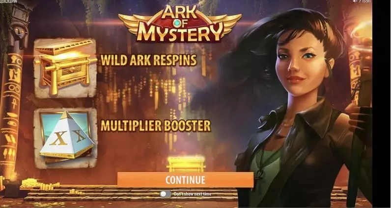 Ark of Mystery Quickspin Slot Game released in October 2018 - 