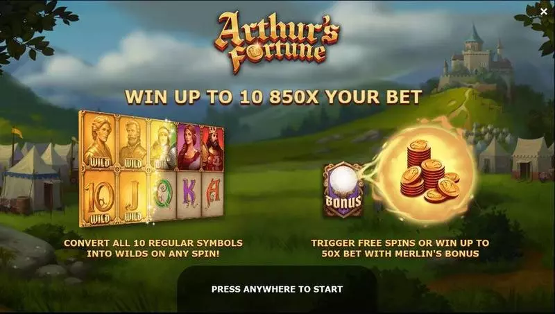 Arthur's Fortune Yggdrasil Slot Game released in May 2020 - Free Spins