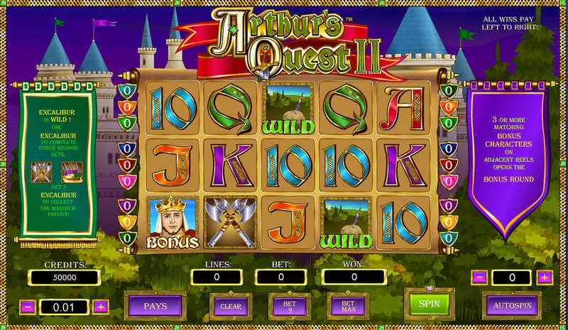 Arthur's Quest II Amaya Slot Game released in   - Pick a Box