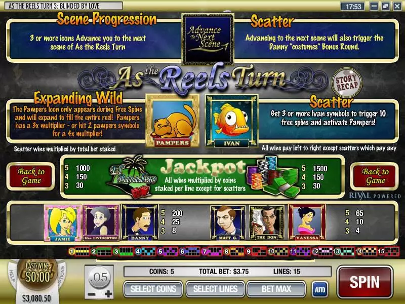 As the Reels Turn 3 Rival Slot Game released in April 2008 - Free Spins