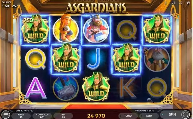 Asgardians  Endorphina Slot Game released in May 2020 - Free Spins