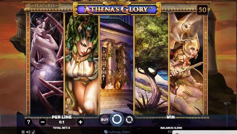 Athena's Glory Spinomenal Slot Game released in February 2024 - Buy Feature