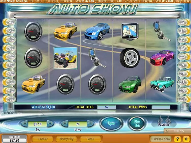 Auto Show NeoGames Slot Game released in   - Second Screen Game