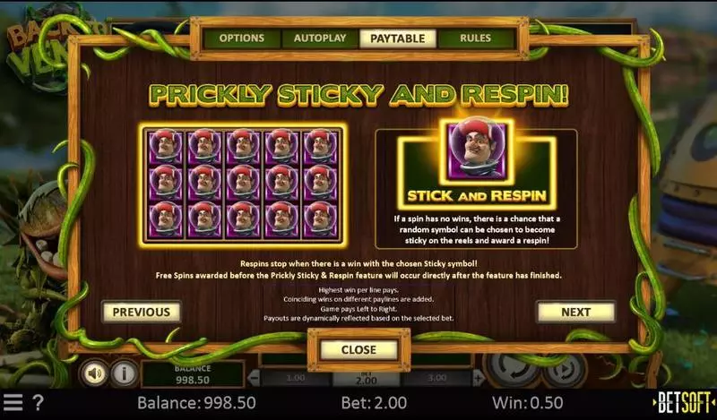 Back to Venus BetSoft Slot Game released in April 2020 - Free Spins