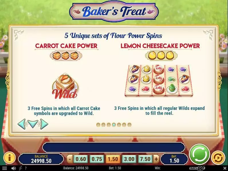 Baker's Treat Play'n GO Slot Game released in April 2018 - Free Spins