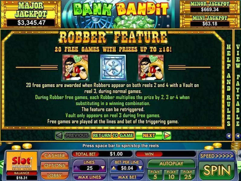 Bank Bandit NuWorks Slot Game released in   - Free Spins