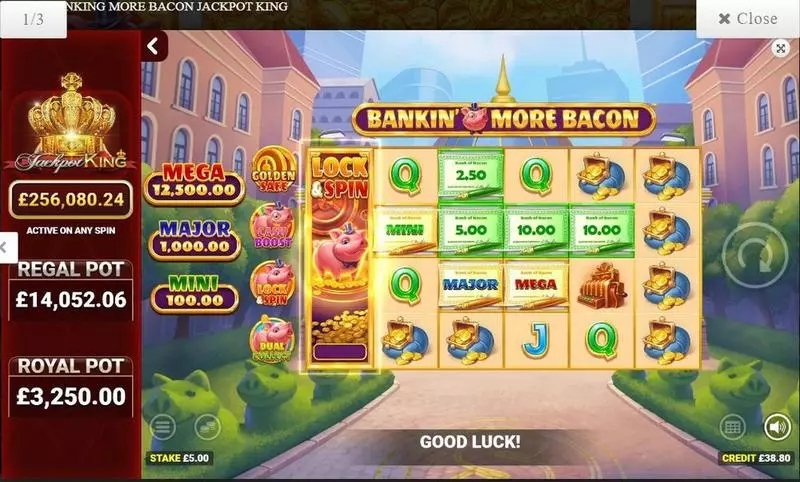Bankin' more bacon Jackpot King Blueprint Gaming Slot Game released in January 2024 - Free Spins