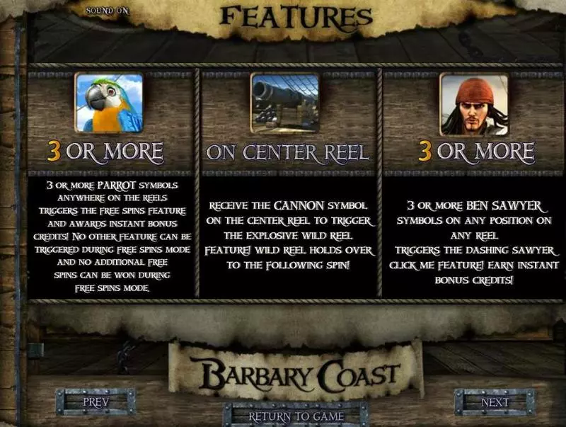 Barbary Coast BetSoft Slot Game released in   - Second Screen Game
