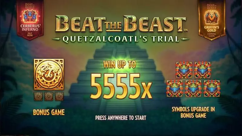Beat the Beast Quetzalcoatls Trial Thunderkick Slot Game released in August 2020 - Symbol Upgrade