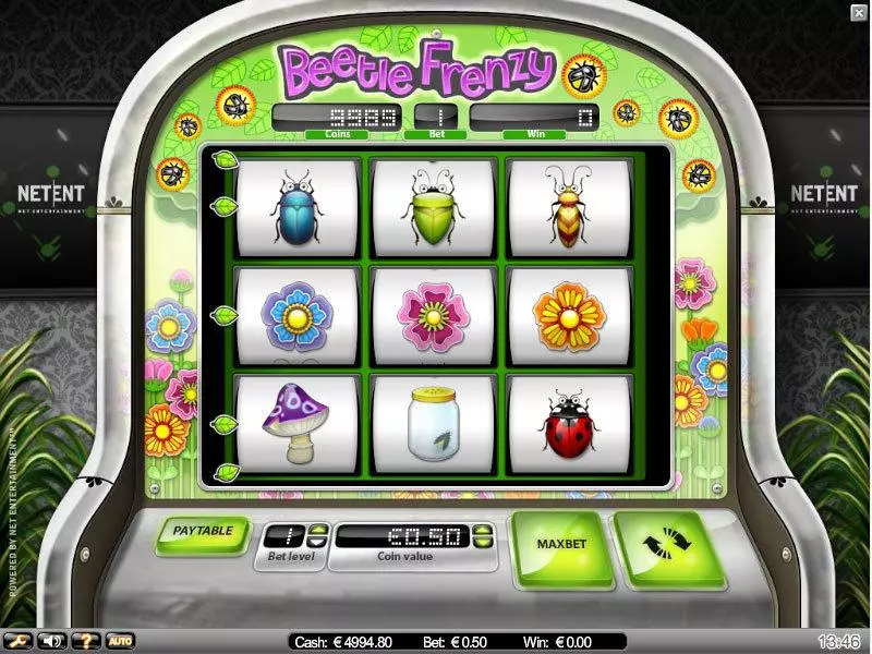 Beetle Frenzy IN DOUBT Slot Game released in   - Second Screen Game