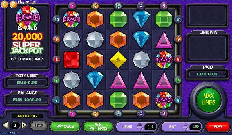 Bejeweled IN DOUBT Slot Game released in   - 