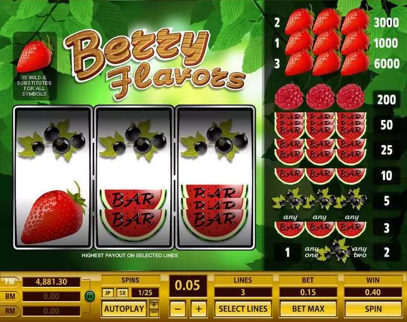 Berry Flavors Topgame Slot Game released in   - 