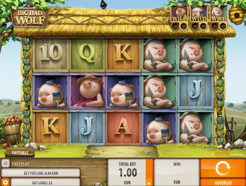 Big Bad Wolf Quickspin Slot Game released in   - Free Spins